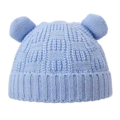 Baby Girls Pom Pom Hat Newborn 0-12 Months Warm Winter Hat