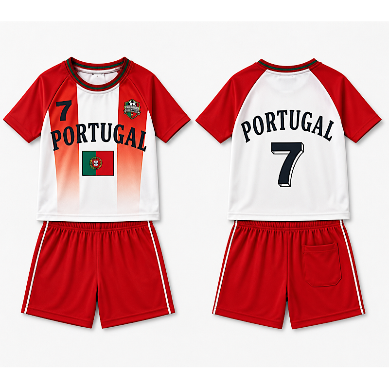 Kids England Football Kit T-Shirts & Shorts Set Outfit Gift