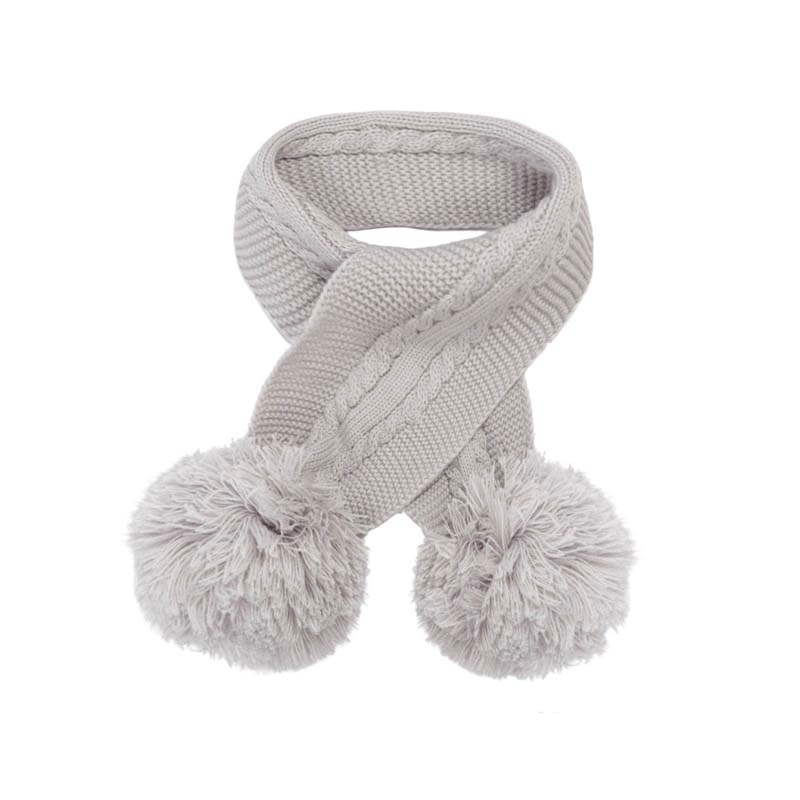 Soft Touch Baby Double Pom Pom Scarf Winter Warm Scarf