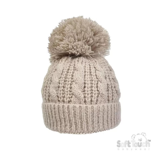 Baby Beanie Hat Pom Pom Bobble