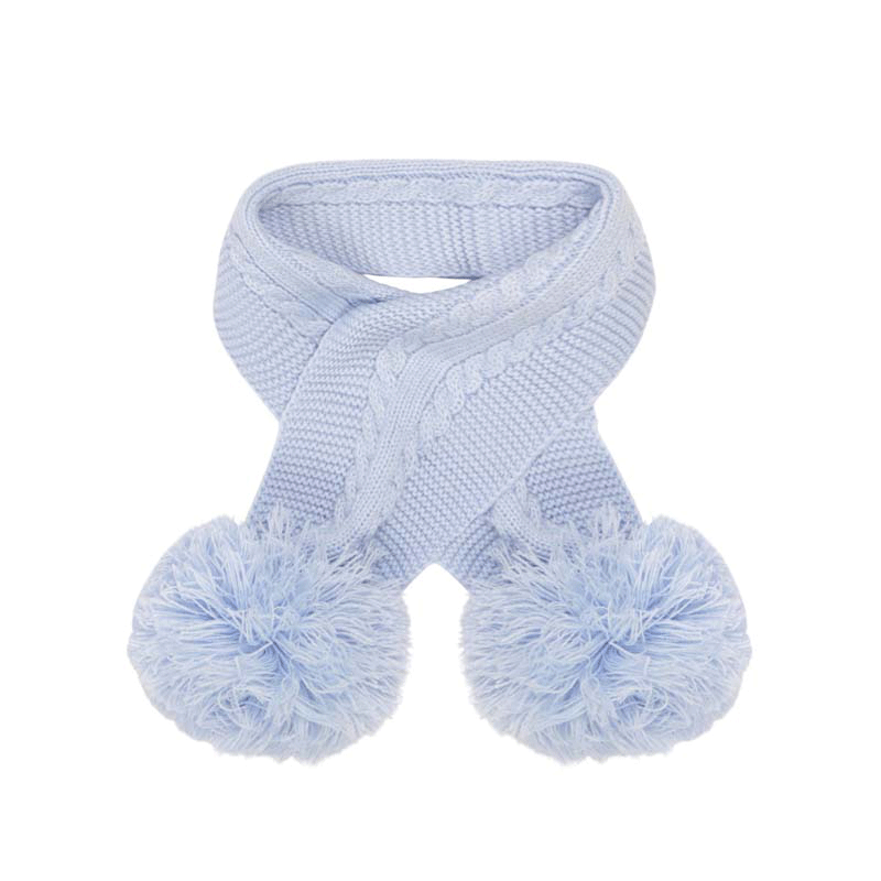 Soft Touch Baby Double Pom Pom Scarf Winter Warm Scarf