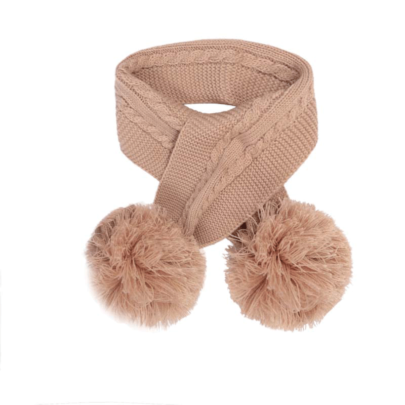 Soft Touch Baby Double Pom Pom Scarf Winter Warm Scarf