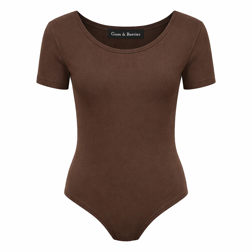 Girls Dance Leotard Plain Microfibre Stretchy Ballet Short Sleeve Bodysuit Gym
