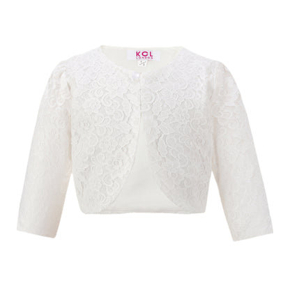 Girls Lace Bolero Floral Shrug