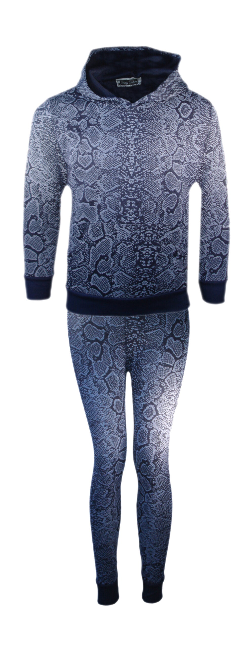 Girls Snake Print Tracksuit Hoodie & Leggings Set