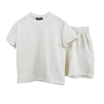 Kids Plain T-Shirt & Shorts Set