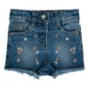 Girls Denim Flower Shorts