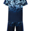 Boys Summer T-Shirt And Shorts Set - Blue Chain