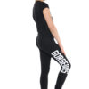 Girls Gorgeous Print Neon Crop Top & Leggings Set - Black