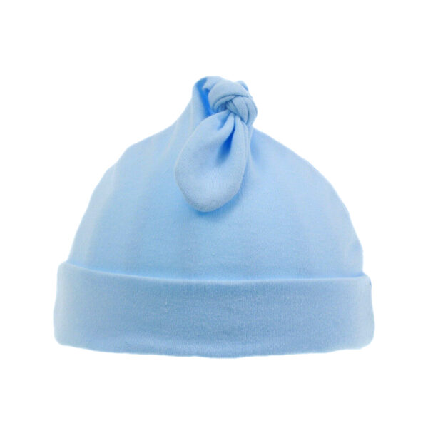 Baby Soft Cotton Hats - Blue Knot