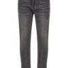 Girls Denim Skinny Jeans - Charcoal