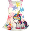 Girls Unicorn Summer Swing Dress