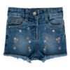 Girls Denim Flower Shorts - Image 2