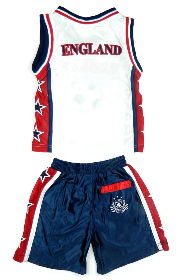 Kids England Basketball Summer Shorts Set