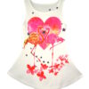 Girls Unicorn Summer Swing Dress - Flamingo
