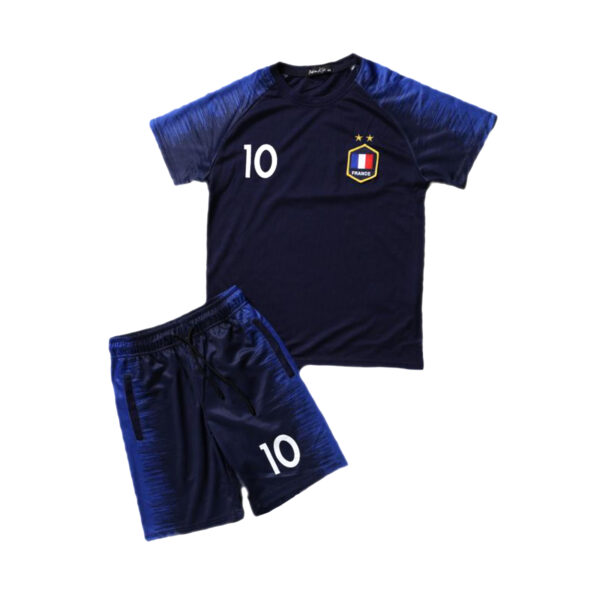 Kids Football T-Shirt And Shorts Set - France
