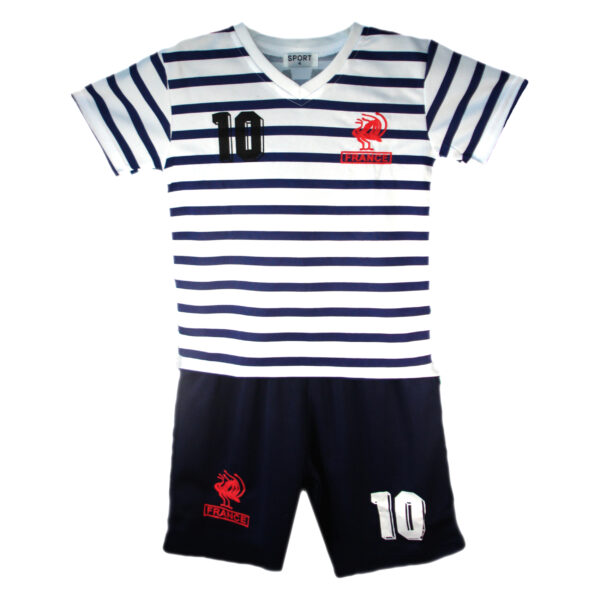 Kids Football T-Shirt And Shorts Set - France