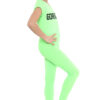 Girls Gorgeous Print Neon Crop Top & Leggings Set - Green