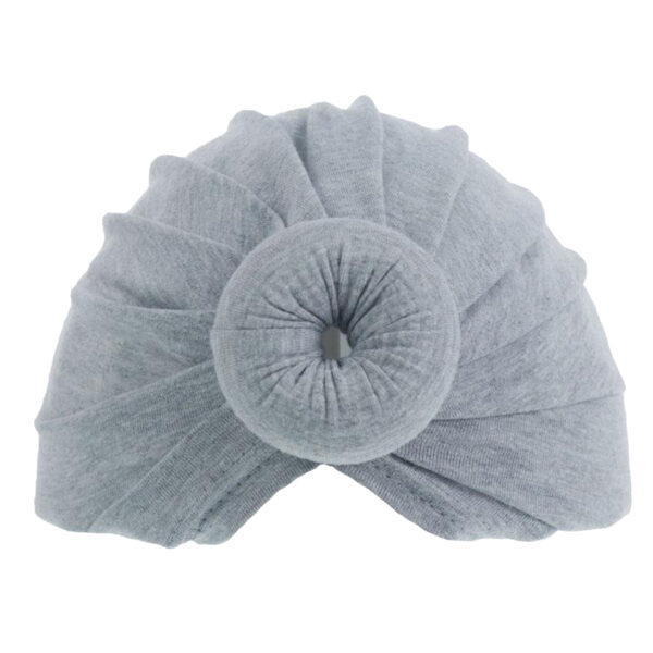 Baby Soft Cotton Hats - Grey Donut