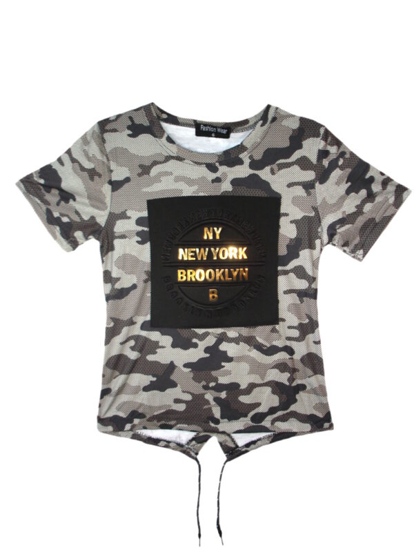Boys New York Brooklyn Khaki T-Shirt