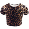 Girls Leopard Crop Top