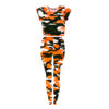 Girls Neon Camouflage Set - Neon Orange