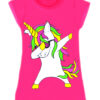 Girls Neon Dab Unicorn Swing Dress Outfits