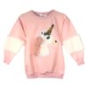 Girls Unicorn Fluffy Jumper - Image 4