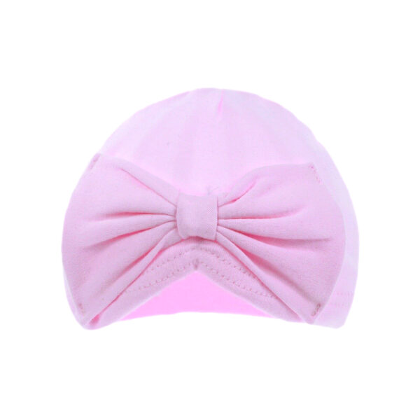 Baby Soft Cotton Hats - Pink Bow