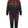 Boys Checked Sports Hooded Tracksuit - Red