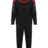 Boys Checked Sports Hooded Tracksuit - Red