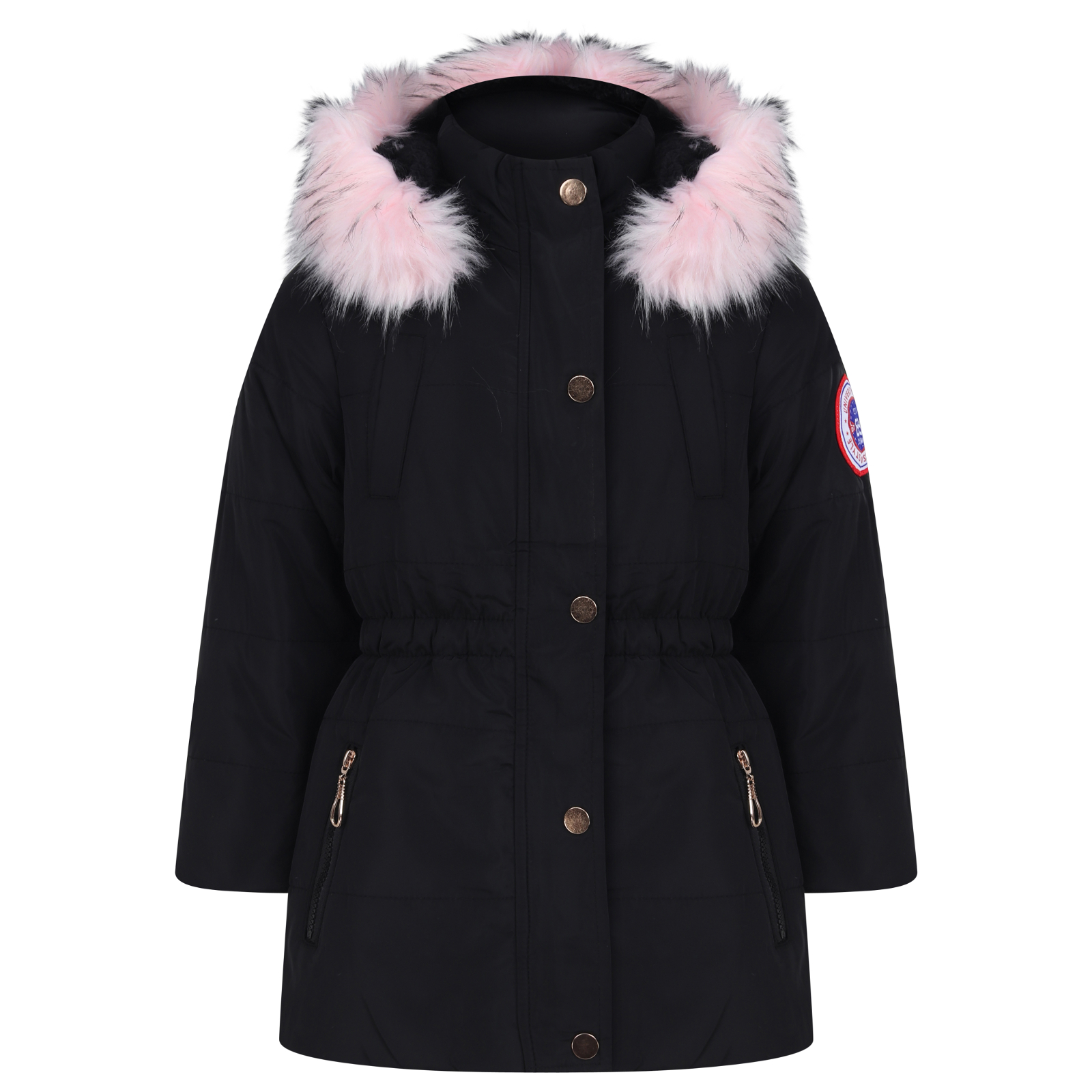 TTCPUYSA Girls Winter Warm Coats Ear Hooded Faux Fur Fleece Jacket Children Parka Hooded Jacket 