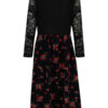 Girls Asymmetrical Floral Maxi Dresses - Image 3