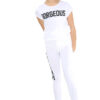 Girls Gorgeous Print Neon Crop Top & Leggings Set - White