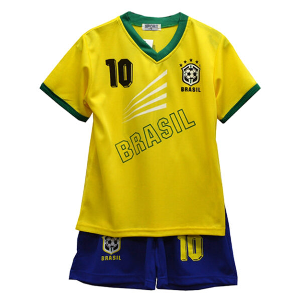 Kids Football T-Shirt And Shorts Set - Brasil