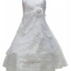 Girls Flower Wedding Dress - White