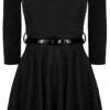 Girls Long Sleeve Skater Dress - Image 2