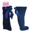 Girls Bow Ribbon Knee Socks - Image 5