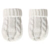Knitted Gloves - White
