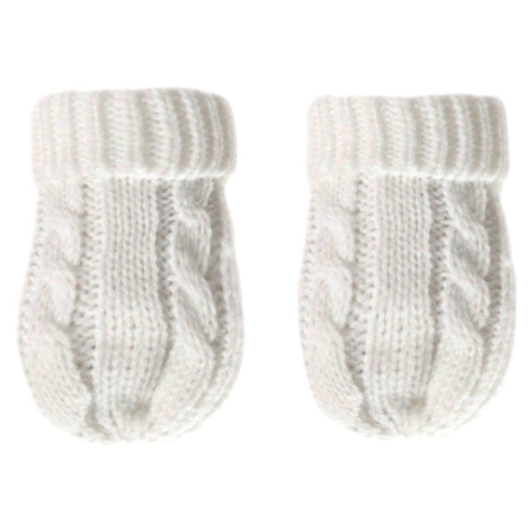 Knitted Gloves - White