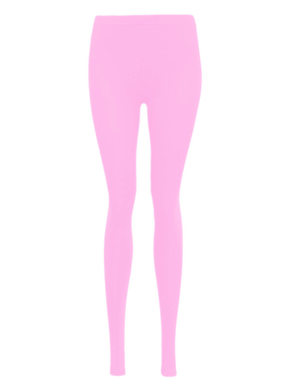 Girls Plain Leggings - Baby Pink