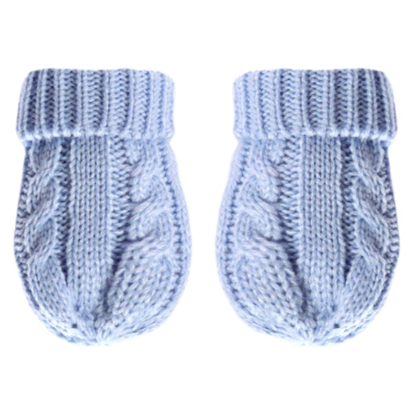 Knitted Gloves - Blue