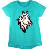 Girls Shiny Sequin Face T-Shirt - Image 17