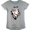 Girls Shiny Sequin Face T-Shirt - Image 15