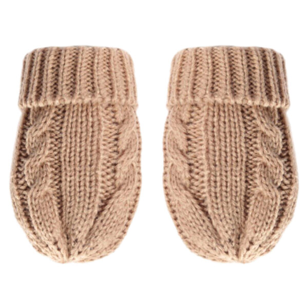 Knitted Gloves - Beige
