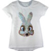 Girls Shiny Sequin Face T-Shirt - Image 19