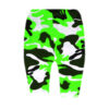 Girls Cycling Shorts - Neon Green Camo