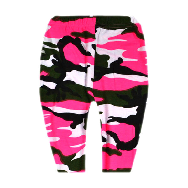 Girls Cycling Shorts - Neon Pink Camo