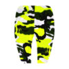 Girls Cycling Shorts - Neon Yellow Camo
