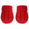 Knitted Gloves - Red